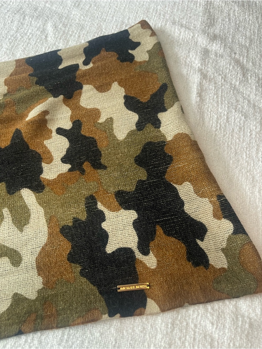 Michael Kors Camouflage Knit Wrap Scarf